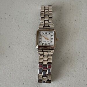 Ecclissi Woman’s Sterling Silver and Gold Watch